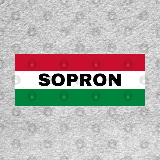 Sopron City in Hungarian Flag by aybe7elf